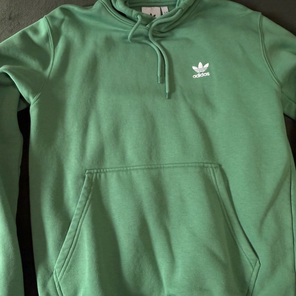 Adidas Men's Green Hoodie